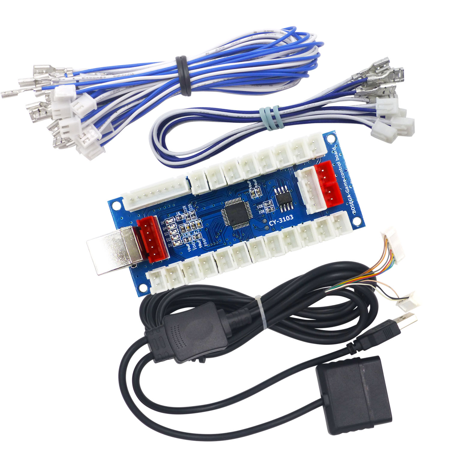 Arcade Button Pcb - لوحة تحكم ألعاب الأركيد SJ@JX بدون