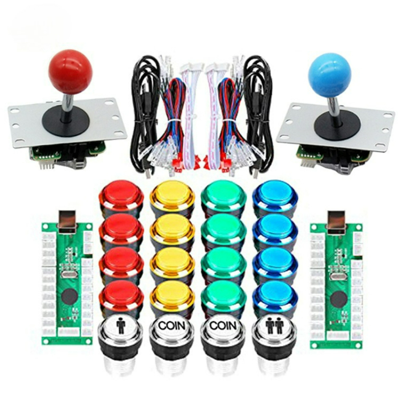 Arcade Button Pcb - مجموعة لوحة تحكم USB للألعاب مع