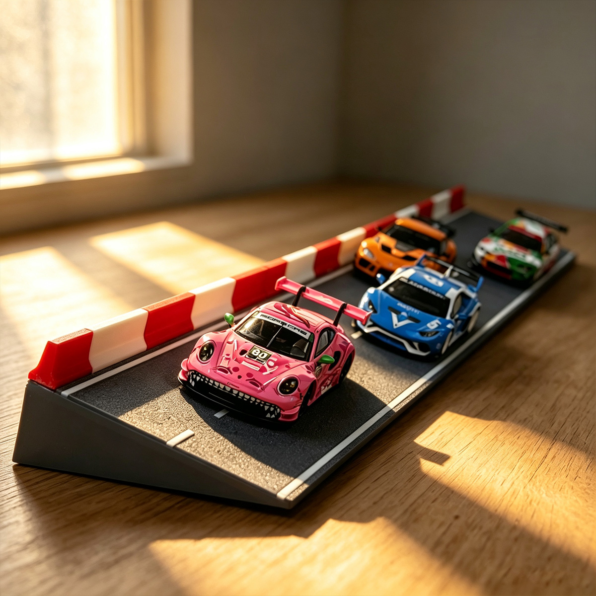 Racing Arcade Cabinet - صندوق عرض أكريليك لمسار سباق سيارات