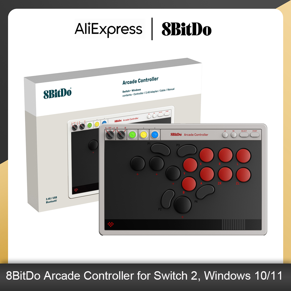 Arcade Button Pcb - وحدة تحكم أركيد 8BitDo بجميع الأزرار