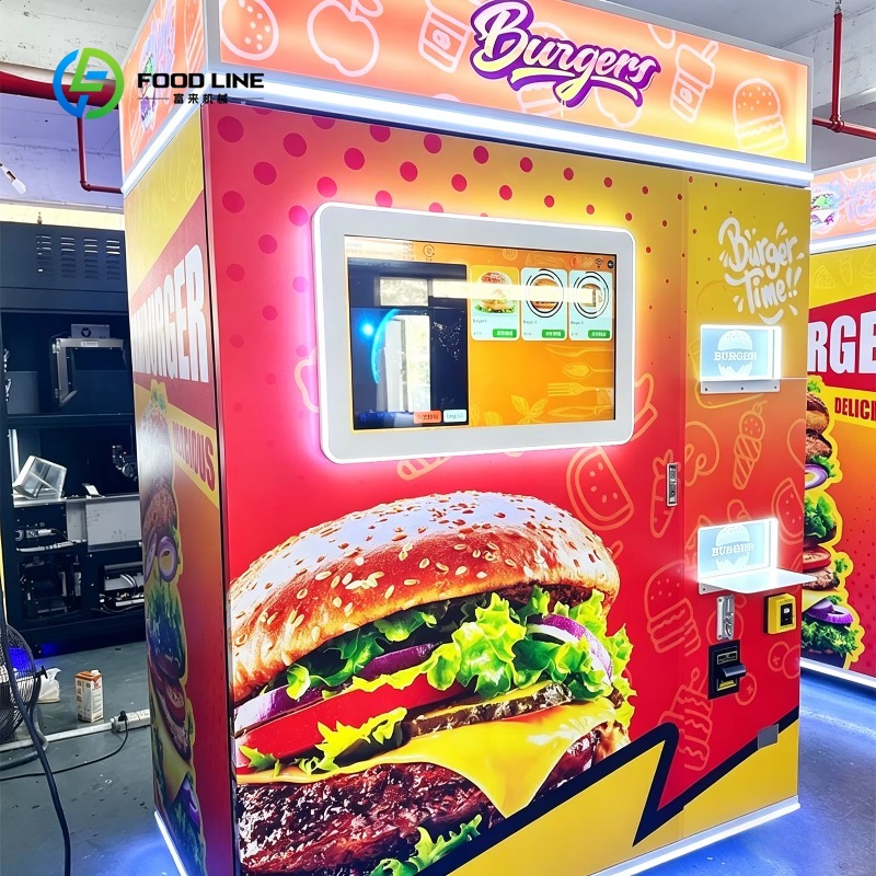 Popcorn Vending Machine - ماكينة بيع برجر أوتوماتيكية مخصصة تعمل