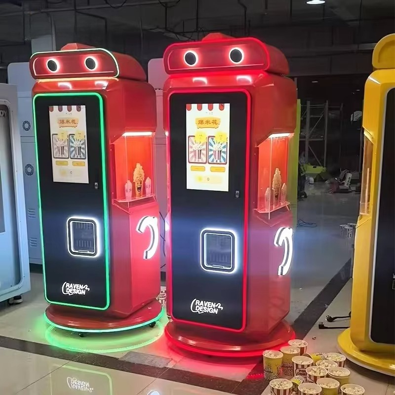 آلة بيع الفشار بنكهة الكراميل، - مراجعة Popcorn Vending Machine وسعره