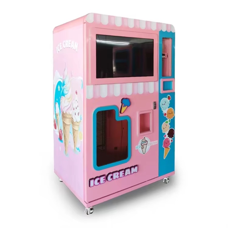 آلة بيع الآيس كريم الروبوتية ذ - مراجعة Vending Machine Qr Code وسعره