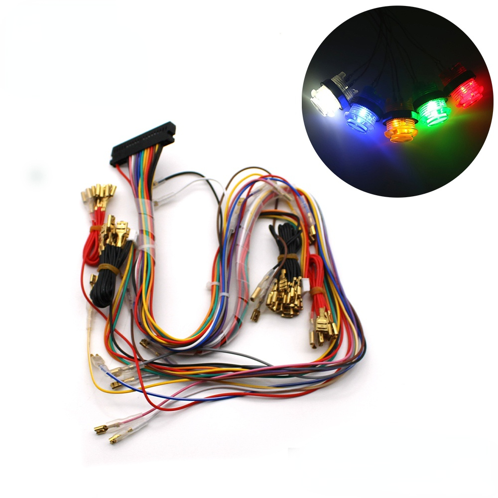 كابلات وأسلاك لوحدة التحكم أرك - مراجعة Arcade Button Pcb وسعره