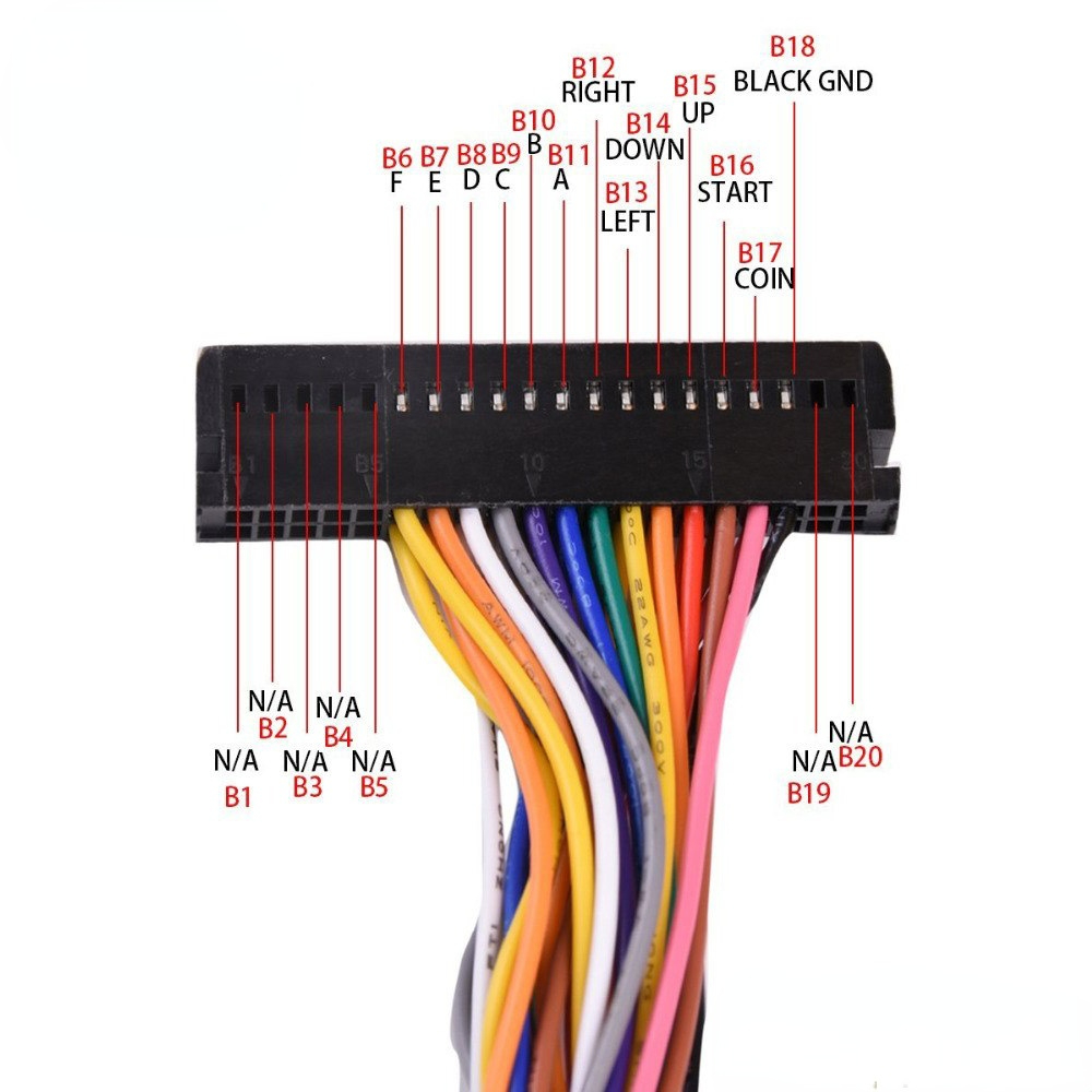 كابلات وأسلاك لوحدة التحكم أرك - مراجعة Arcade Button Pcb وسعره