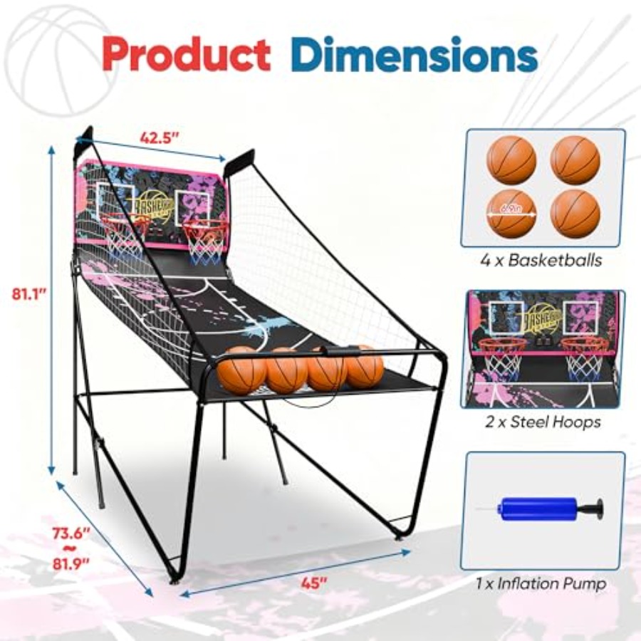 لعبة كرة السلة الإلكترونية الق - مراجعة Basketball Arcade Game وسعره
