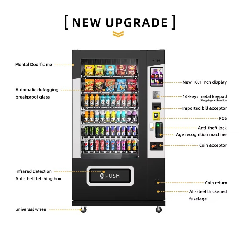 ماكينة بيع الوجبات الخفيفة وال - مراجعة Vending Machine Qr Code وسعره