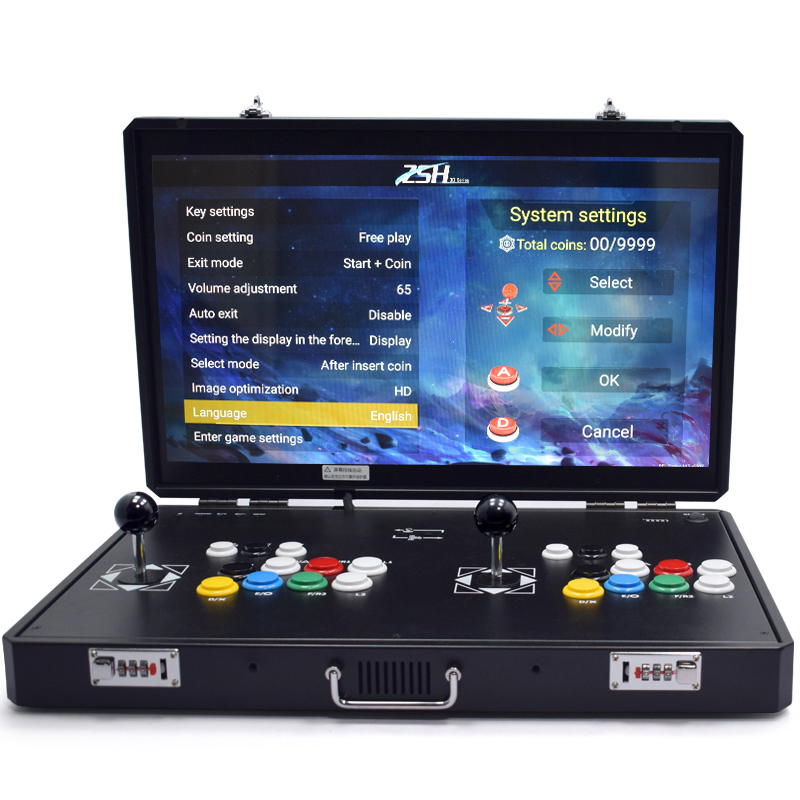 24 بوصة LCD باندورا BOX ZSH 23 - مراجعة Arcade Button Pcb وسعره