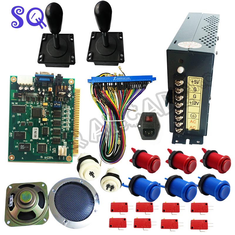 الكلاسيكية جاما ممر لعبة 60 في - مراجعة Arcade Button Pcb وسعره