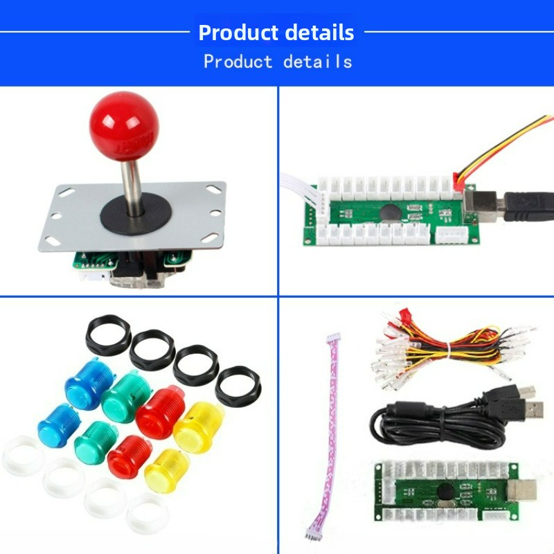 وحدة تحكم ألعاب USB بعصا تحكم  - مراجعة Arcade Button Pcb وسعره