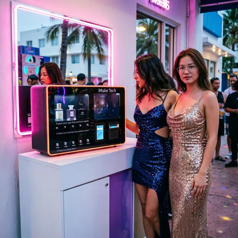 آلة بيع العطور ذاتية الخدمة مع - مراجعة Vending Machine Qr Code وسعره