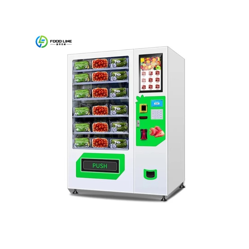 آلة بيع تجارية للأطعمة الطازجة - مراجعة Vending Machine Qr Code وسعره